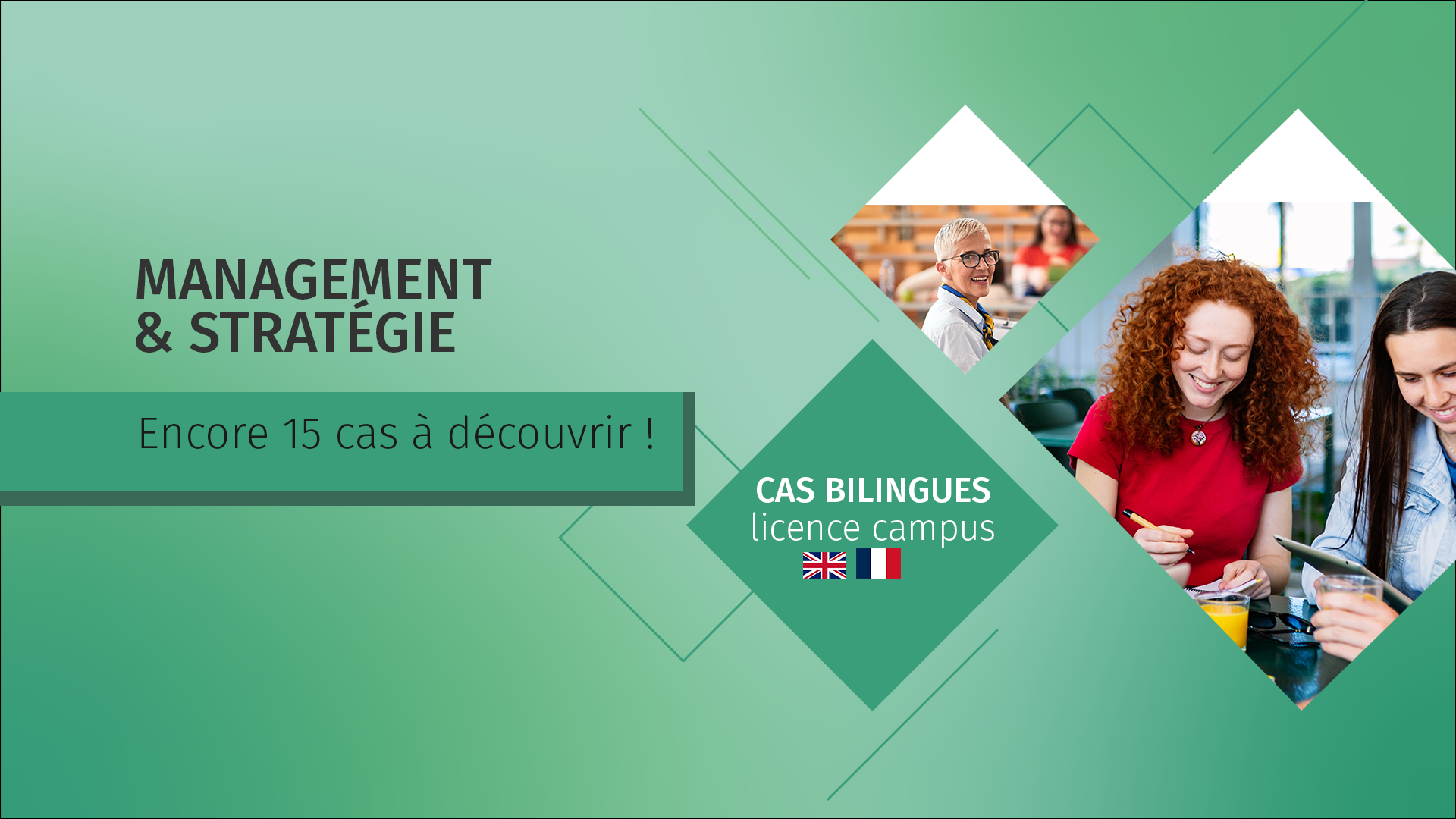 Encore 15 cas a decouvrir en management et strategie